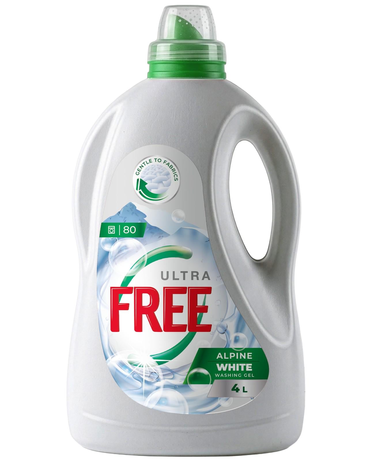 Гель для прання Free Alpine White 4 л (hx-47199)