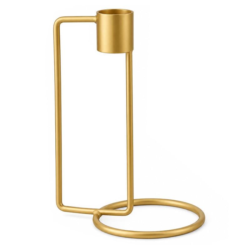 Подсвечник интерьерный геометрический Lesko Mondex Cedric 02 модерн металлический Gold (37990062) Подсвечник интерьерный геометрический Lesko Mondex Cedric 02 модерн металлический Gold (37990062)