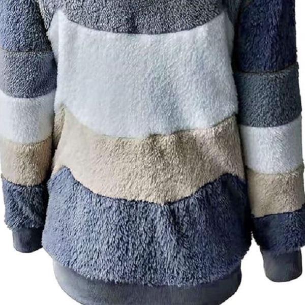 Кофта жіноча з капюшоном M00188-6 флісова L Синій - фото 4 Кофта жіноча з капюшоном M00188-6 флісова L Синій - фото 4