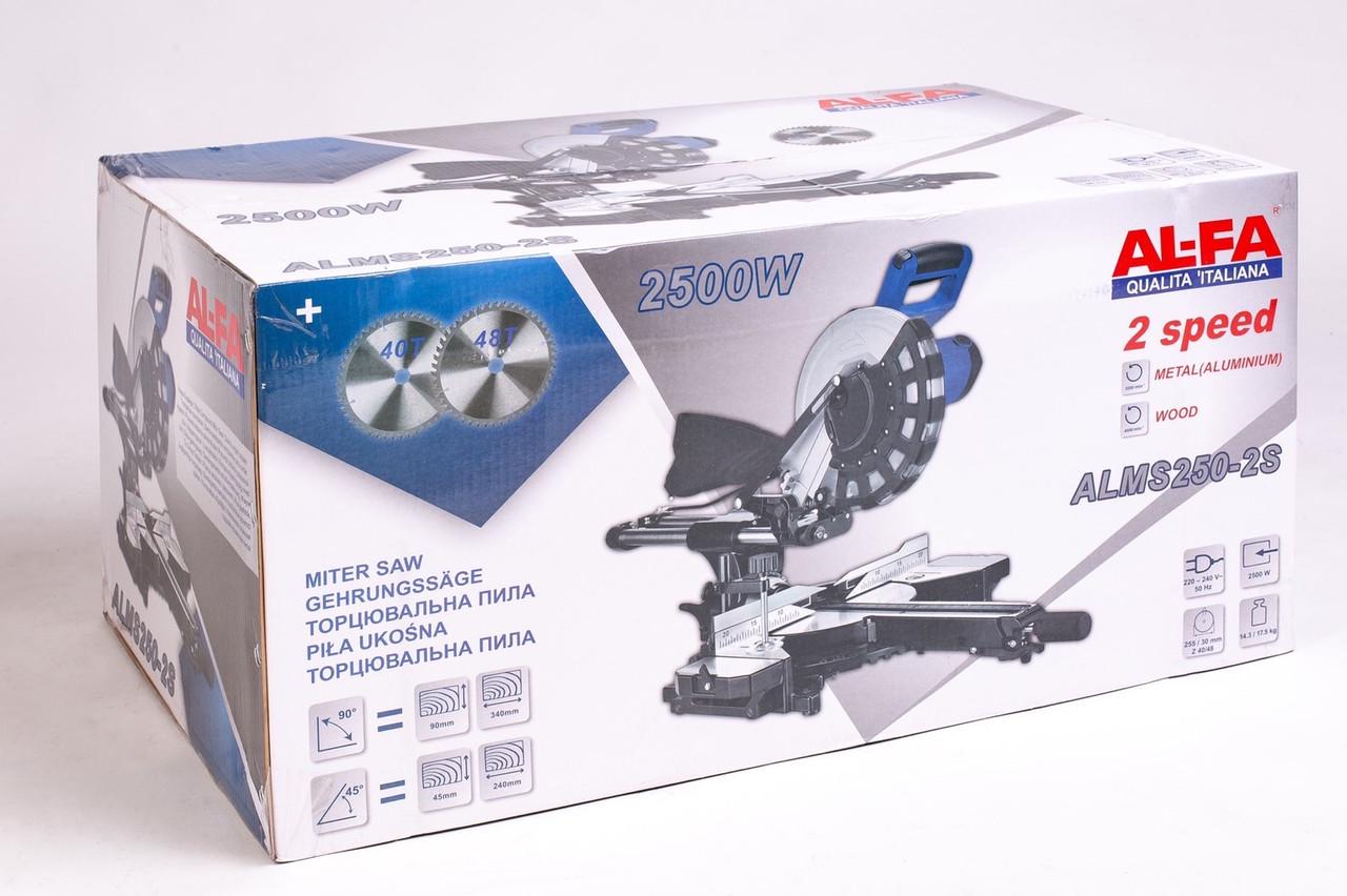 Пила торцовочная с протяжкой AL-FA ALMS-250-2S (5313737) - фото 3 Пила торцовочная с протяжкой AL-FA ALMS-250-2S (5313737) - фото 3