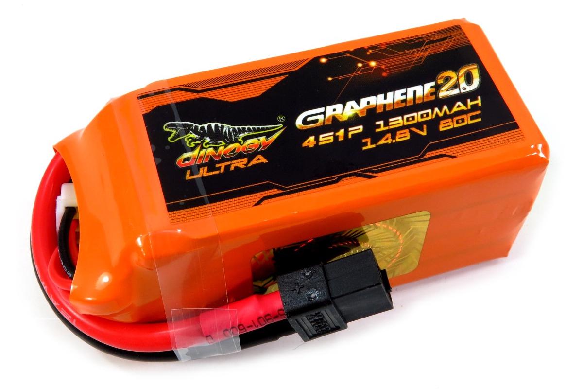 Акумулятор для квадрокоптера Dinogy ULTRA G2.0 Li-Pol 1300 мАг 14,8 В 70x34x33 мм (XT60 80C)