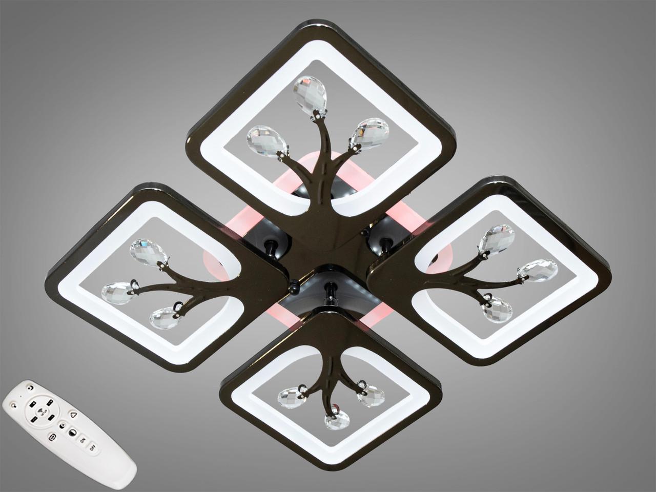 Люстра потолочная с димером LED S8157/4BHR 3col dim (2437599830)