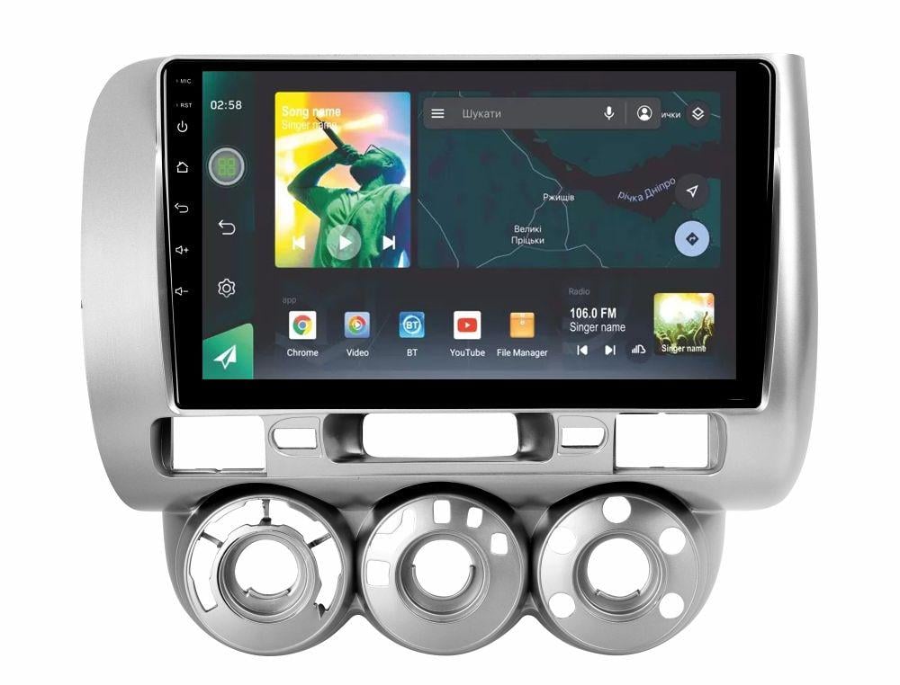 Автомагнитола штатная Sigma X9464 4/64 GB для Honda Jazz 1 GD Fit 1 2001-2009 9" (AR-71871)