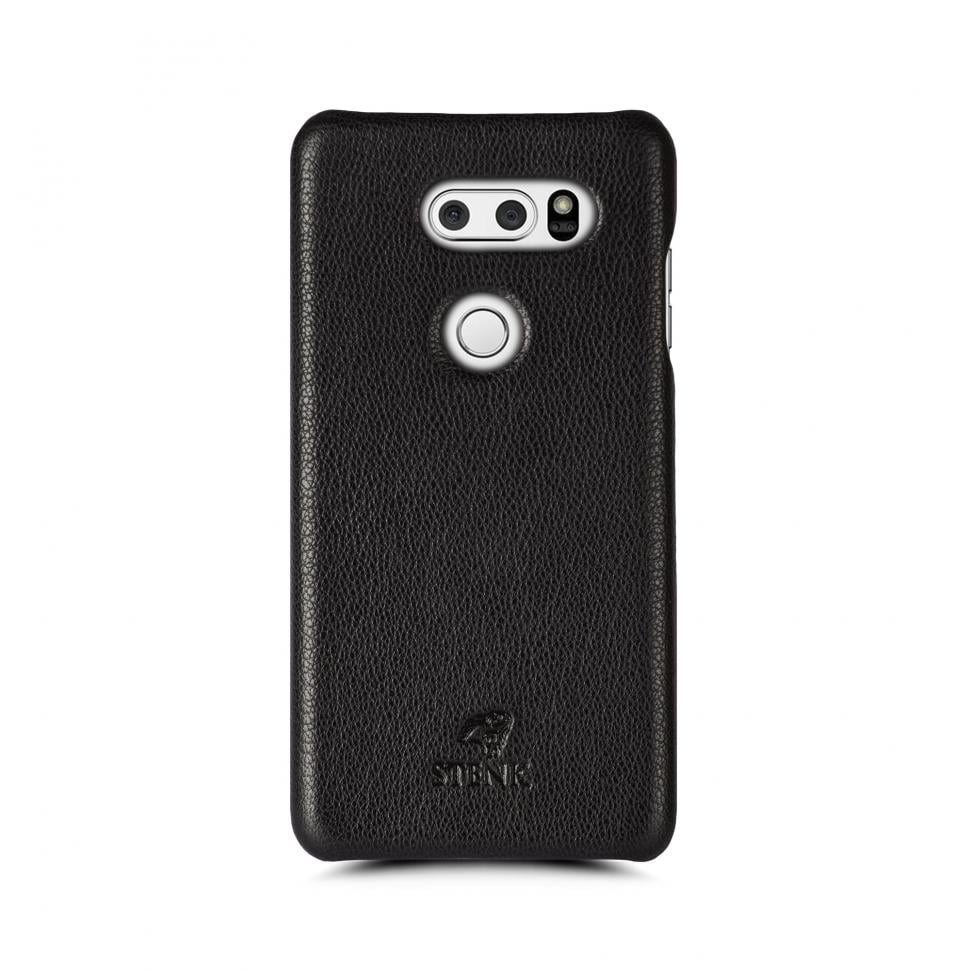Кожаная накладка Stenk Cover для LG V30/ V30 Plus Черный (69307)