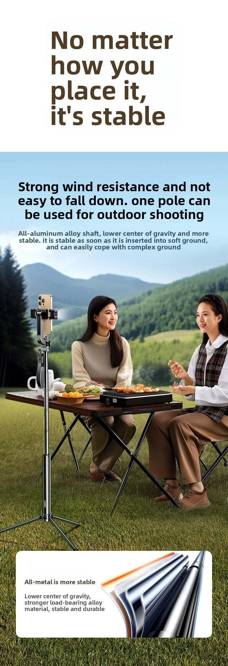 Монопод телескопічний Ugreen 170 см алюмінієвий 1/4 Чорний (45681) - фото 16 Монопод телескопічний Ugreen 170 см алюмінієвий 1/4 Чорний (45681) - фото 16