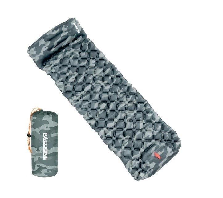 Килимок надувний туристичний 90x58x5 см Камуфляж (11287597)