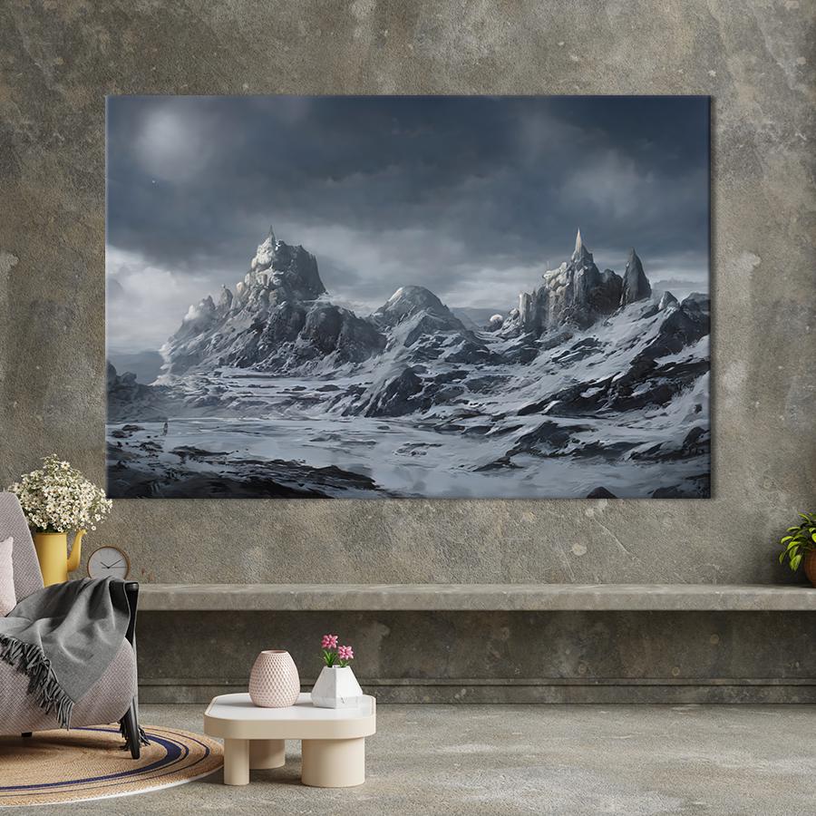 Настенний декор Инопланетные горы 120x80 см (1942-1)