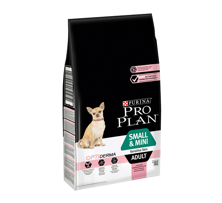 Сухой корм для собак Purina Pro Plan Small & Mini Sensitive OptiDerma - фото 2 Сухой корм для собак Purina Pro Plan Small & Mini Sensitive OptiDerma - фото 2