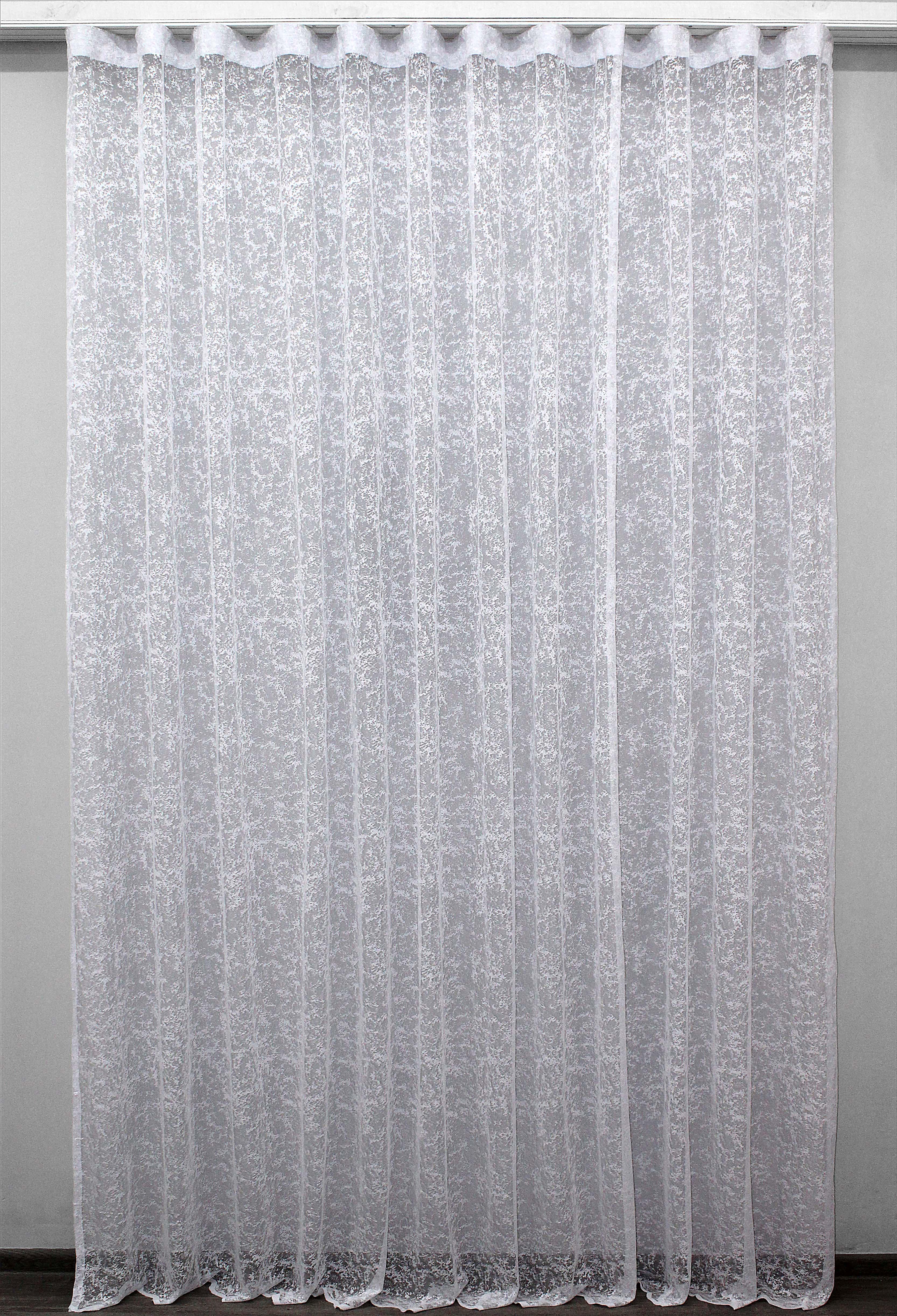 Тюль VR-Textil 702т Мрамор Al-2 жаккард 250х270 см Белый (42-0200)