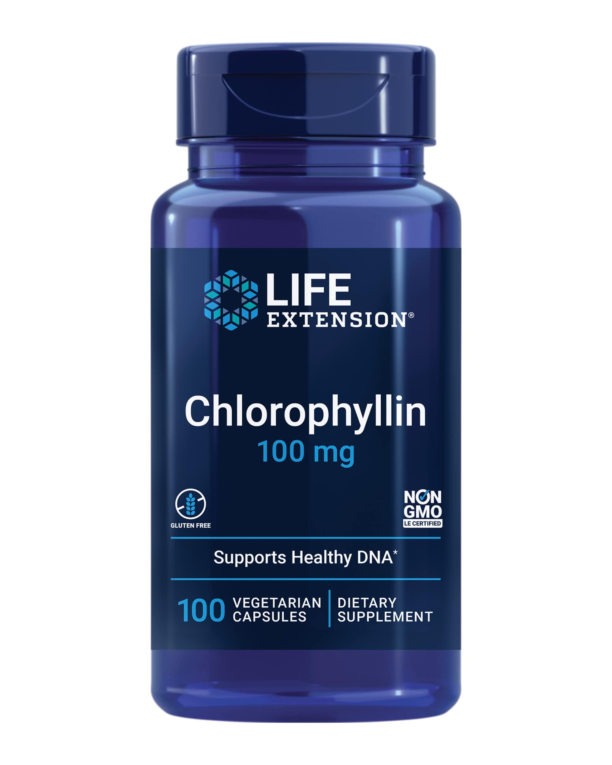 Хлорофиллин Life Extension Chlorophyllin 100 mg 100 Vegetarian Capsules