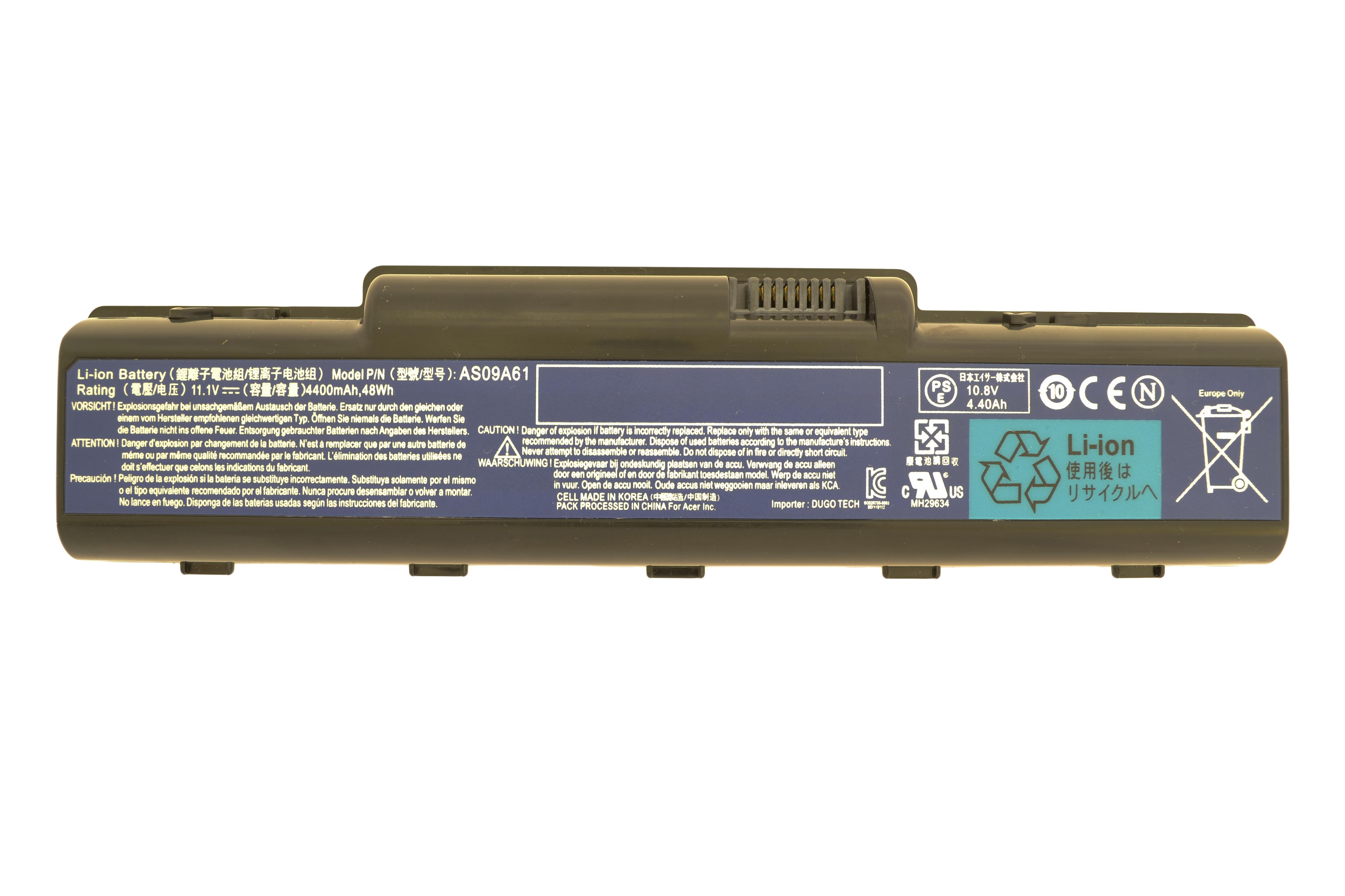 Аккумулятор для ноутбука Acer AS09A31 11.1V 4400 mAh (002553)