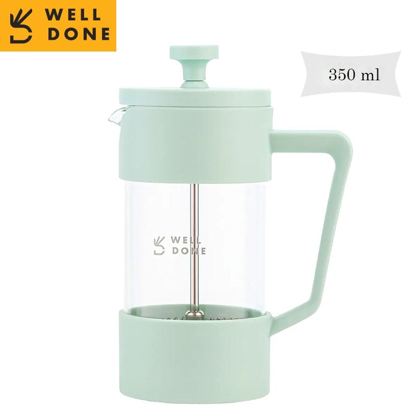 Заварник Well Done WD-8053A френч-пресс стеклянный 350 мл Mint (26202756) - фото 3 Заварник Well Done WD-8053A френч-пресс стеклянный 350 мл Mint (26202756) - фото 3