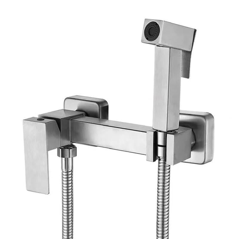 Смеситель с гигиеническим душем из нержавеющей стали MIXXUS KUB-222 (MI6092)