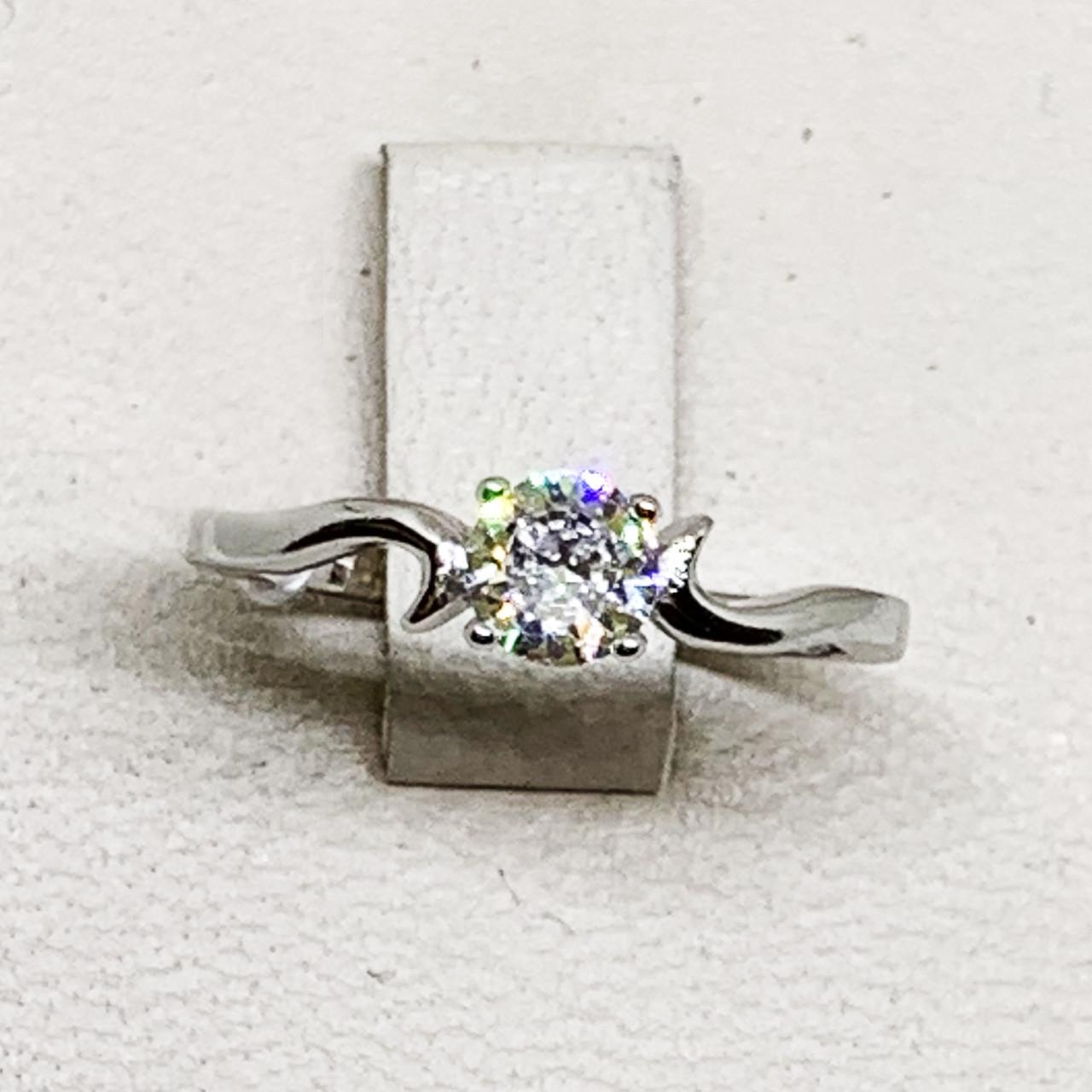 Кольцо серебряное с кубическим цирконием р. 17 1,83 г (1719324433)