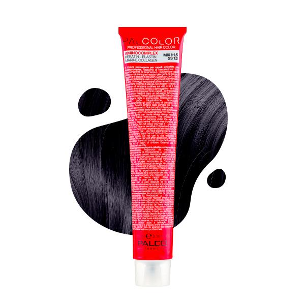 Крем-краска для волос PALCO №1.8 100 мл Черно-синий (29572244)