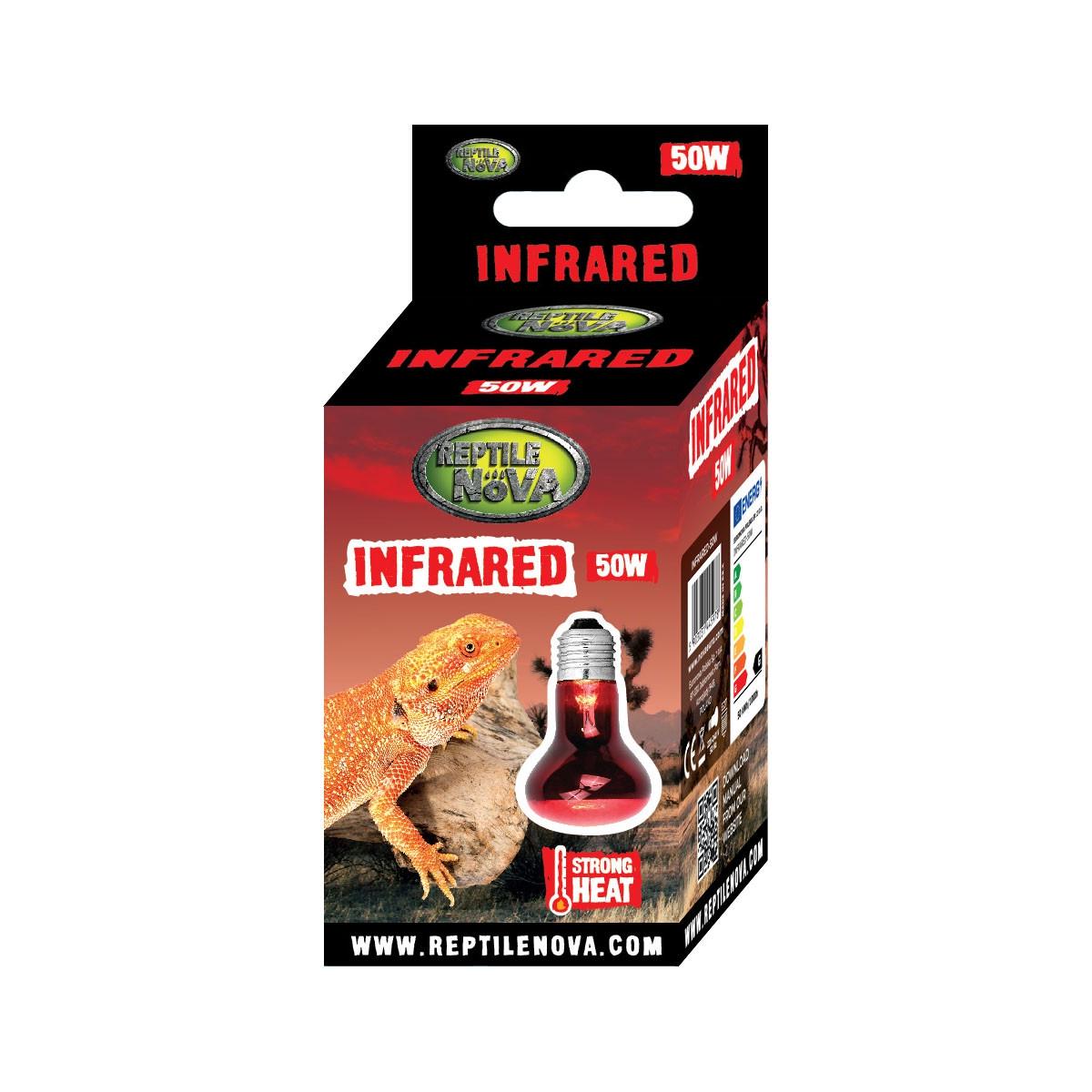 Інфрачервона нагрівальна лампа UVA - REPTILE NOVA INFRARED 50Вт - фото 2 Інфрачервона нагрівальна лампа UVA - REPTILE NOVA INFRARED 50Вт - фото 2