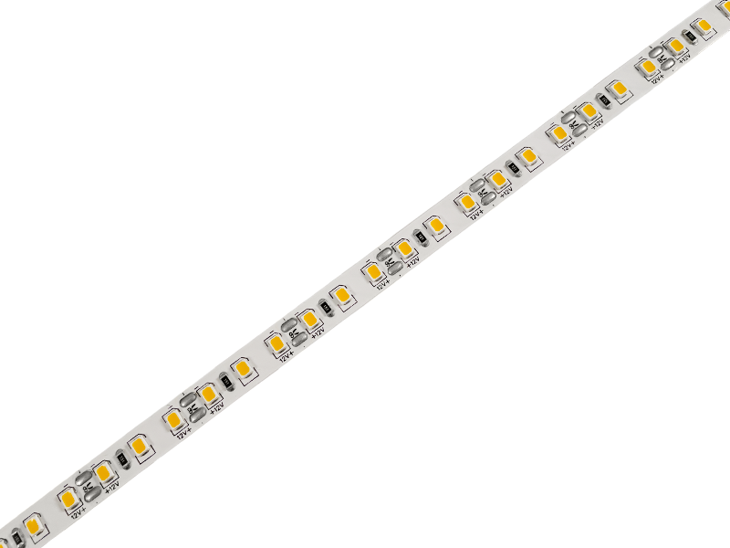 Світлодіодна стрічка MTK 3528 120 LED 8 мм 12 В 9,6 Вт/м IP20 подвійна плата Білий теплий (5903) - фото 2
