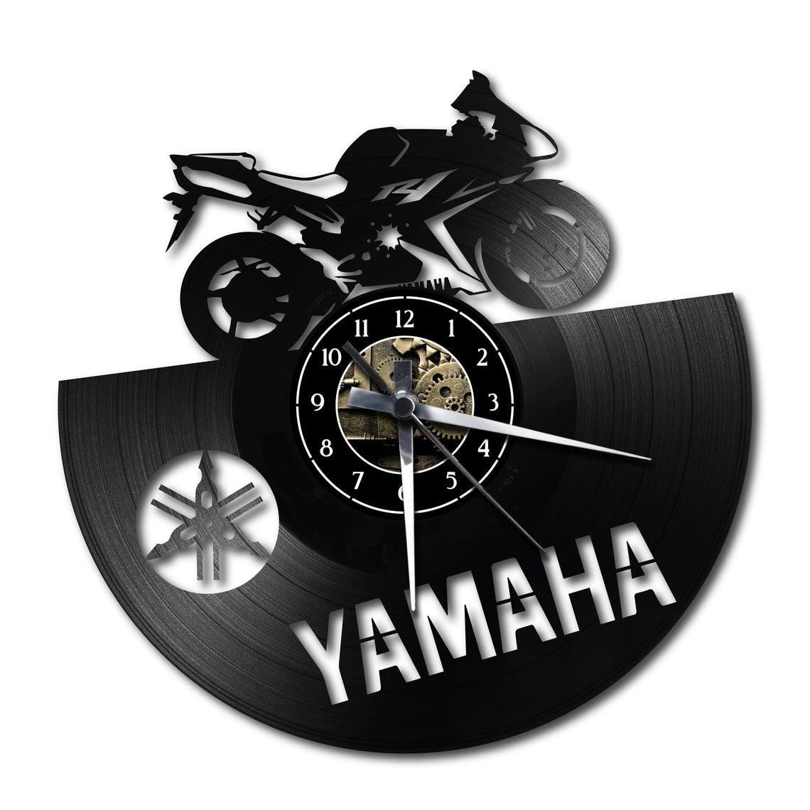 Часы настенные Yamaha 2344 из виниловой пластинки