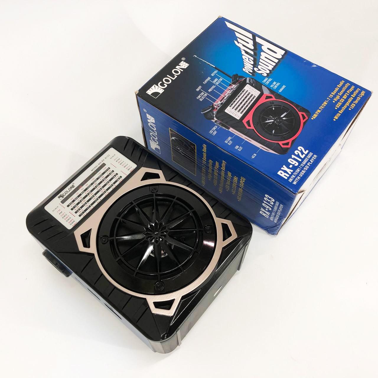 Радиоприемник Golon с LED фонарем Синий (RX-9122) - фото 10