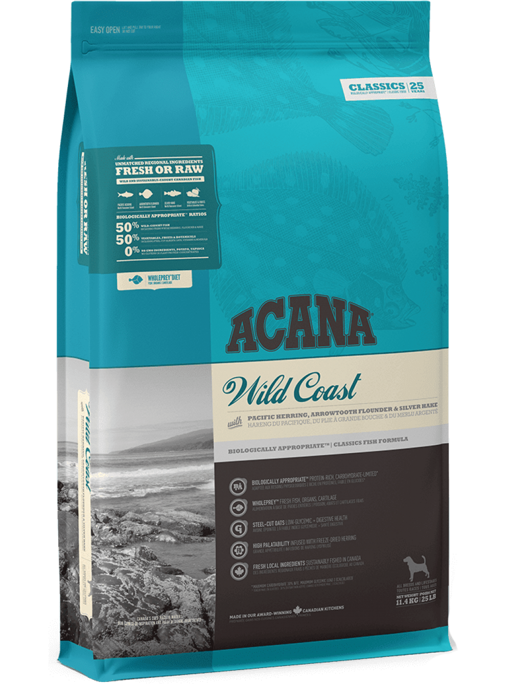 Корм беззерновой Acana Wild Coast для собак всех пород 11,4 кг - фото 1 Корм беззерновой Acana Wild Coast для собак всех пород 11,4 кг - фото 1