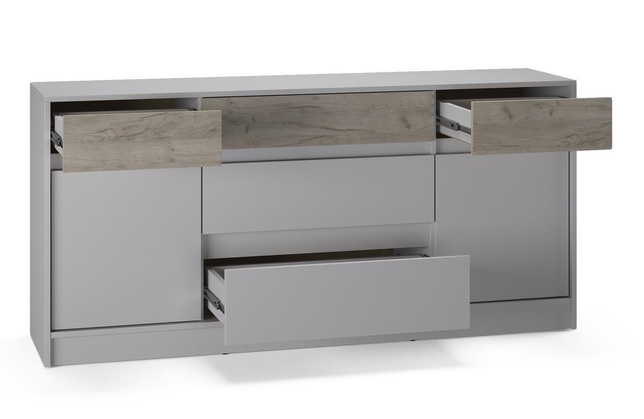 Комод Еверест Стайл-160 160,2х39х75,4 см Кашемир/Крафт серый (EVR-20740,01) - фото 3 Комод Еверест Стайл-160 160,2х39х75,4 см Кашемир/Крафт серый (EVR-20740,01) - фото 3