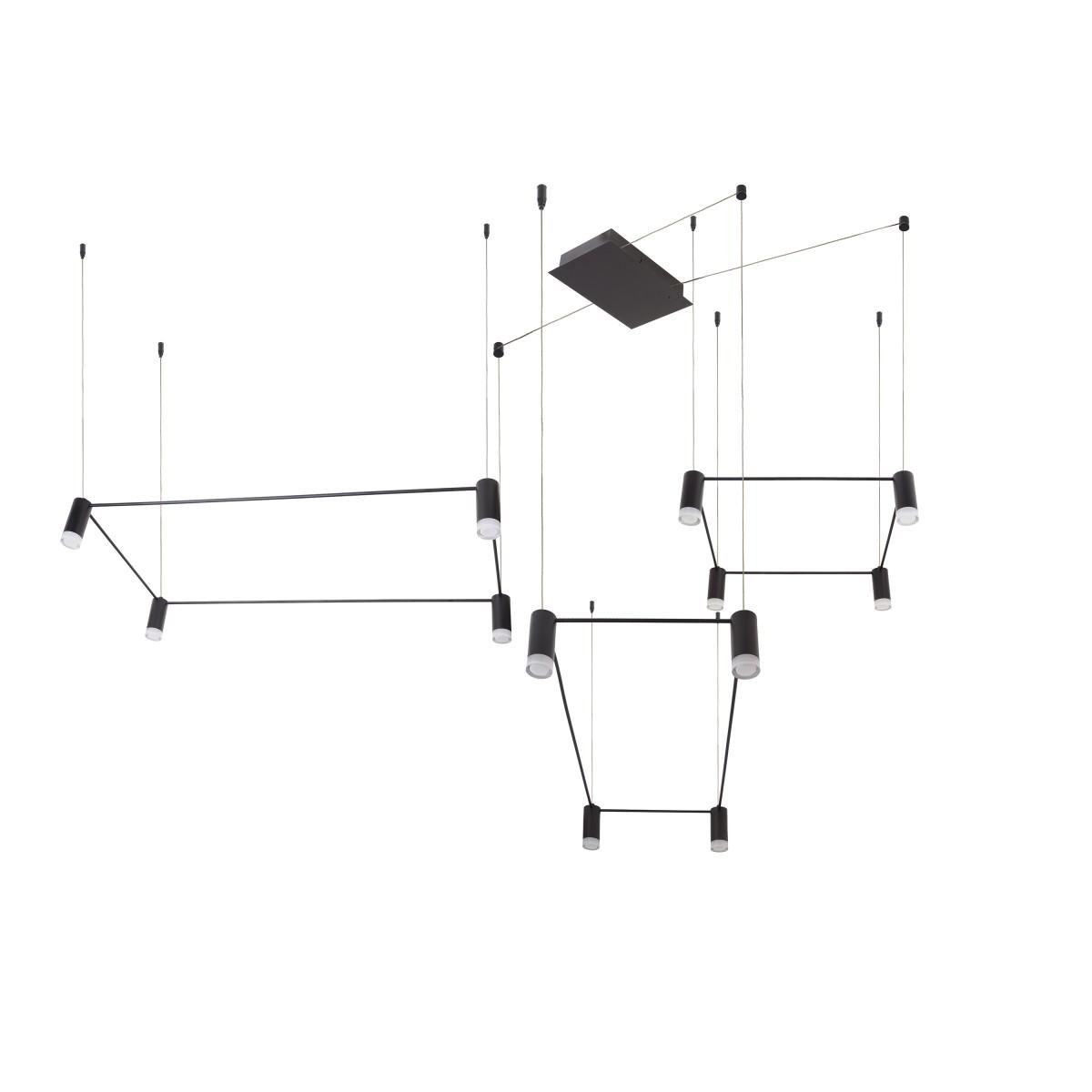 Люстра лофт подвесная светодиодная Brille BL-838S/3x20 W WW BK