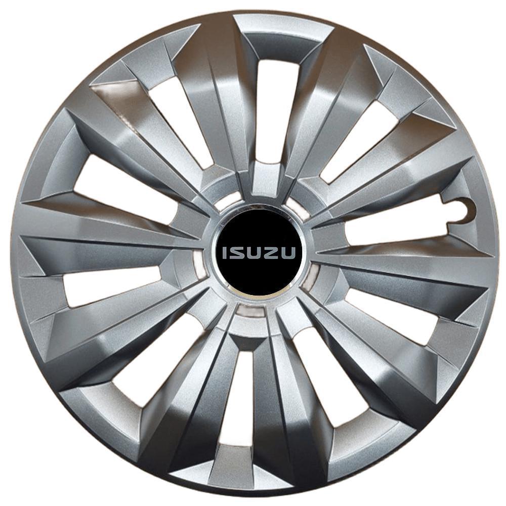Колпаки SJS 434 с логотипом Isuzu R16 4 шт. Серебристый (2789081212)