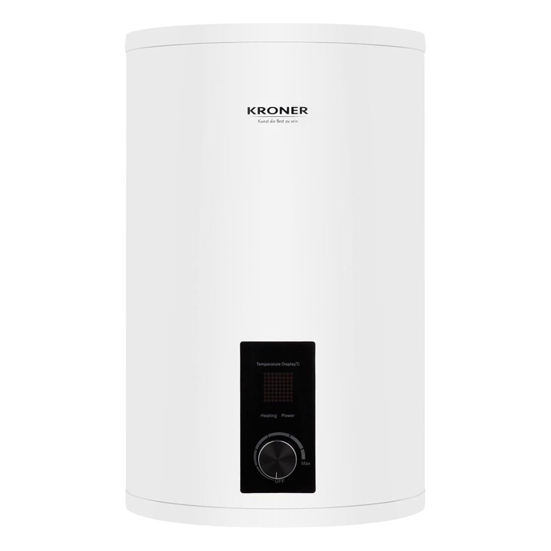 Бойлер Kroner Runder DRY 2 кВт 30 л сухой ТЭН универсальный Белый (K30VH2-D)