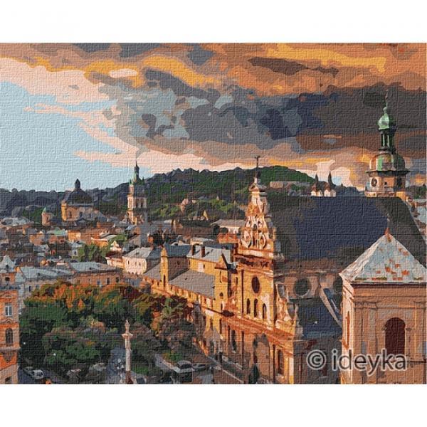 Картина по номерам Идейка Уютный Львов 40х50 см в термопакете (КНО3595)