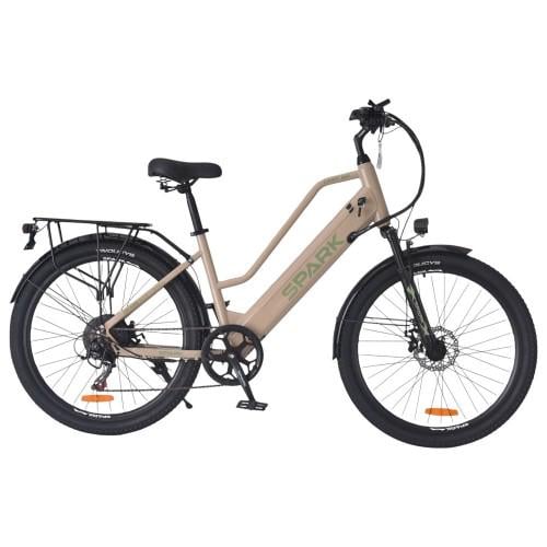 Велосипед с электромотором Spark E-CITY EASY GO 17" 48V 500W 12,5 Ah Бежевый (000239961)