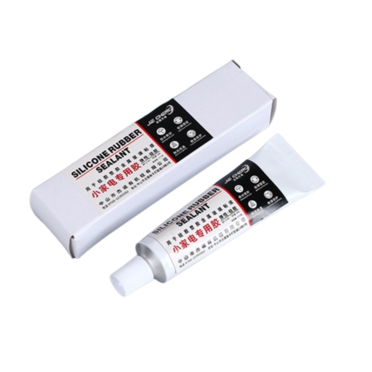 Клей герметик для уплотнителей авто и техники водостойкий силиконовый тюбик 50 мл (40_007)