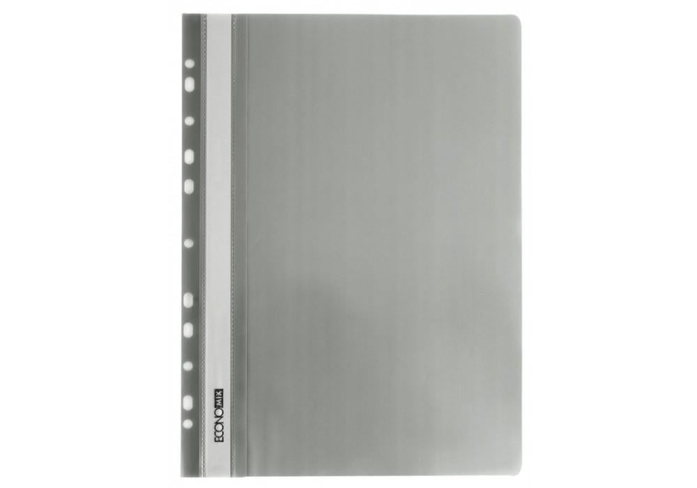 Папка-скоросшиватель Economix A4 полипропилен Серый (E31510-10)