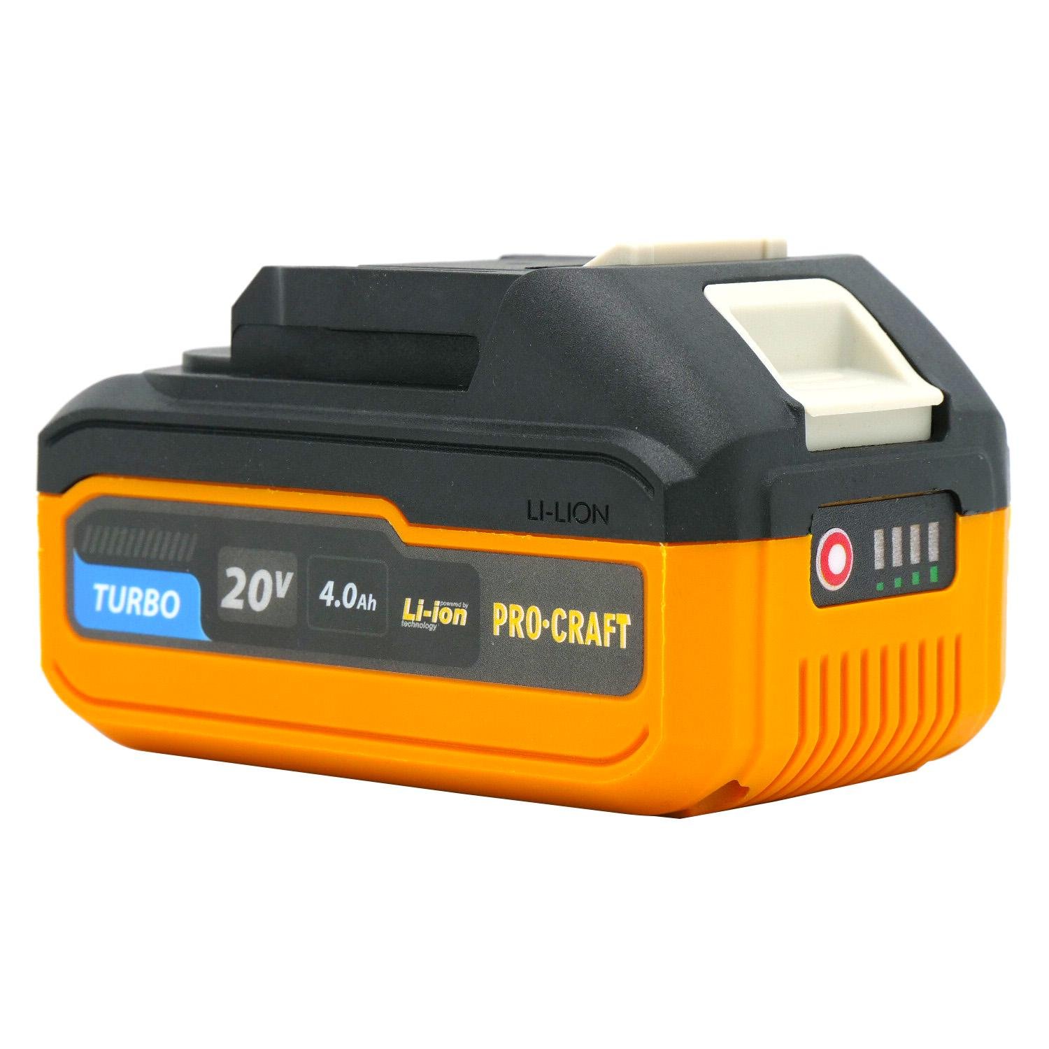 Аккумуляторная батарея Procraft Battery 20/4 Turbo 20В 4 Аг (00000010846) - фото 7 Аккумуляторная батарея Procraft Battery 20/4 Turbo 20В 4 Аг (00000010846) - фото 7