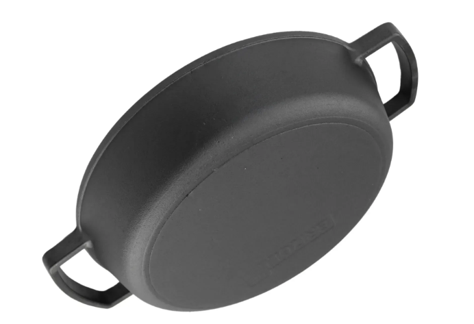 Сковорода-жаровня чугунная Brizoll monolith с чугунной крышкой-сковородой гриль 360х80 мм (M3680U-3) - фото 3 Сковорода-жаровня чугунная Brizoll monolith с чугунной крышкой-сковородой гриль 360х80 мм (M3680U-3) - фото 3