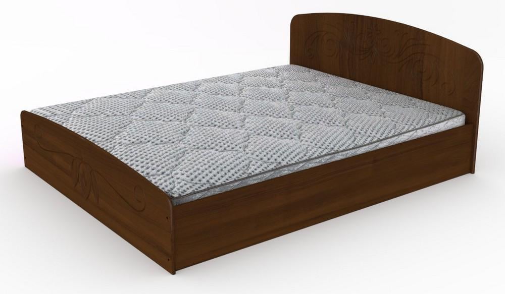 Двуспальная кровать Компанит Нежность-160 МДФ Орех