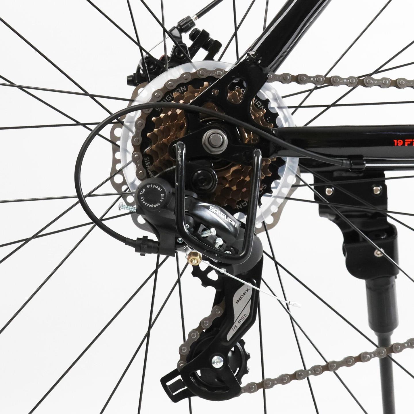 Велосипед горный Corso Nitro 29" оборудование Saiguan рама 19" Черно-красный - фото 6