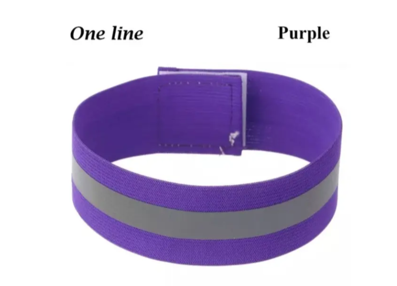 Светоотражающий браслет 4x35 см Фиолетовый (31050/2) - фото 2 Светоотражающий браслет 4x35 см Фиолетовый (31050/2) - фото 2