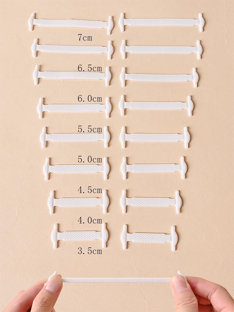 Шнурки для обуви силиконовые эластичные 16 шт. 8 пар Белый - фото 3 Шнурки для обуви силиконовые эластичные 16 шт. 8 пар Белый - фото 3