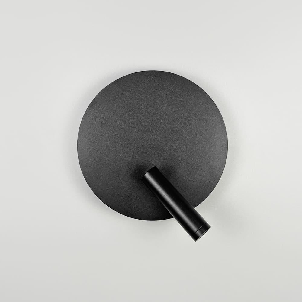 Бра зі спотом у круглому корпусі Ø 20 см Чорний (WJ034/200 BK)