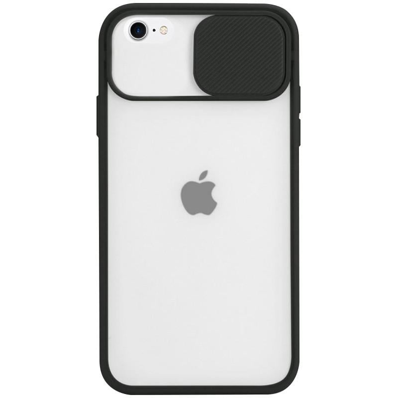 Чехол Camshield mate TPU со шторкой для камеры для iPhone 7/8/SE 2020 Черный