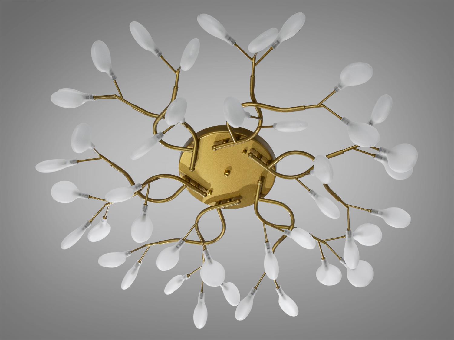 Люстра потолочная Светлячок 42 ламп Золотой-сатин (X890-42A GD) Люстра потолочная Светлячок 42 ламп Золотой-сатин (X890-42A GD)