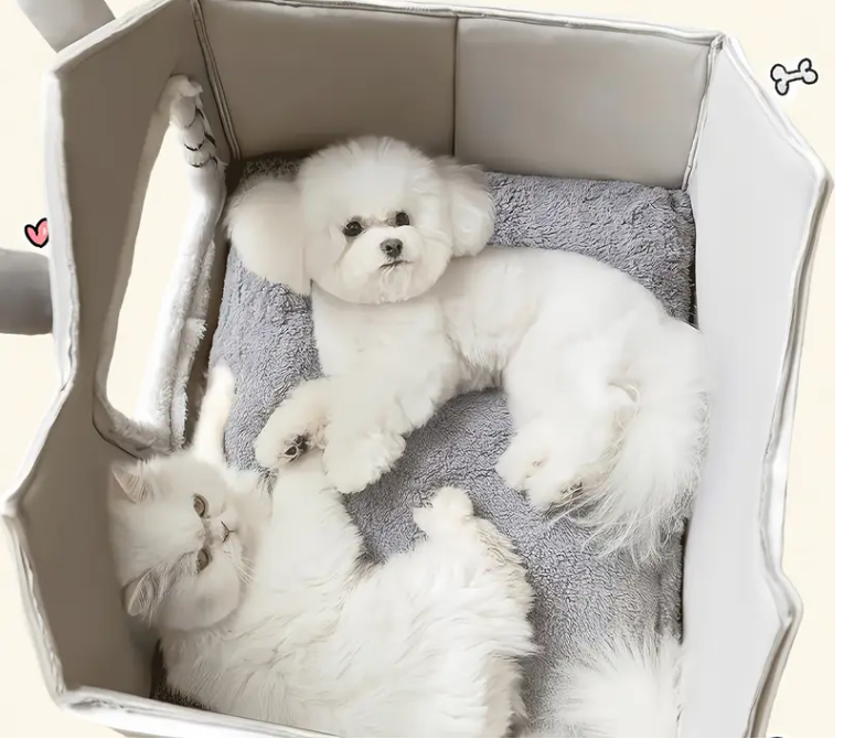 Домик для кошек мягкий со съемной крышей и подушкой 35x30x35 см (2012) - фото 6