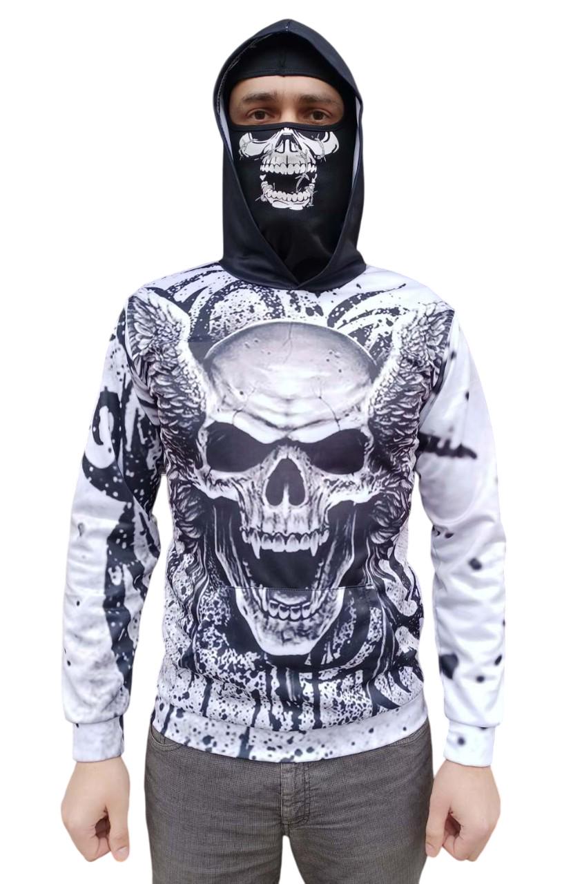 Худи мужское с черепом 2XL (708-02)
