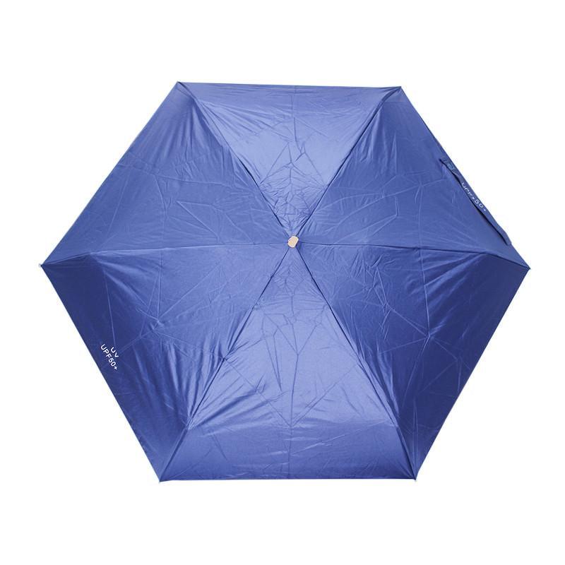 Мини-зонт женский Lesko QY7010 карманный компакиный Dark Blue Мини-зонт женский Lesko QY7010 карманный компакиный Dark Blue