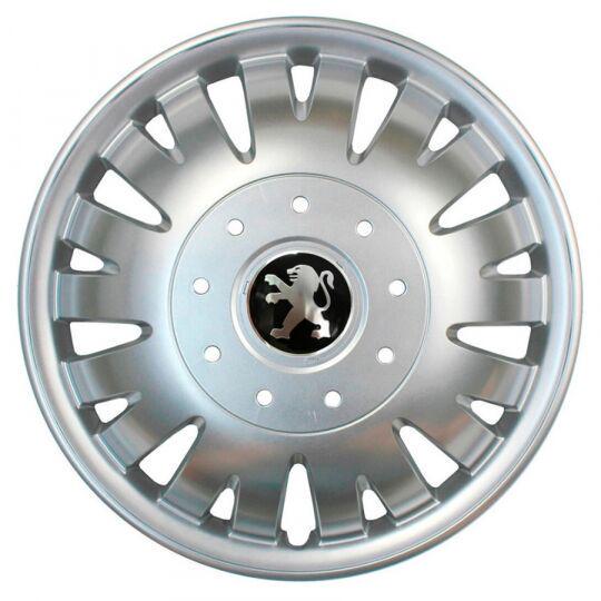 Автомобильные колпаки SKS 410 R16 с логотипом Peugeot 4 шт. Серебристый