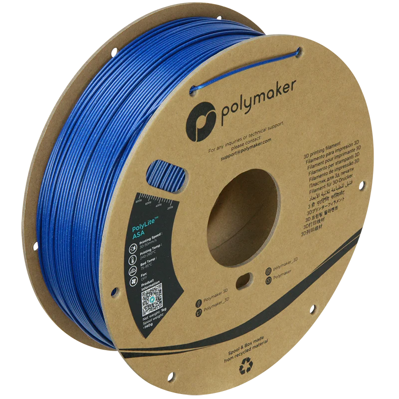 Филамент для 3D-печати Polymaker PolyLite ASA 1 кг 1,75 мм с УФ-стойкостью Galaxy Blue
