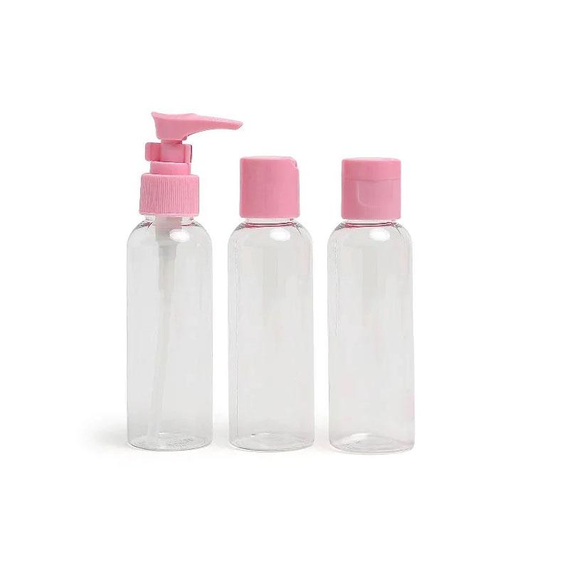 Дорожный набор емкостей для косметики Empty bottle set R26056 3 шт. Розовый (1008317-Other-2) - фото 5