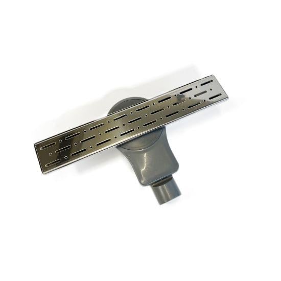 Душовий канал Neo forte rotation горизонтальний з подвійним затвором поворотний сифон решітка дощ 40 см