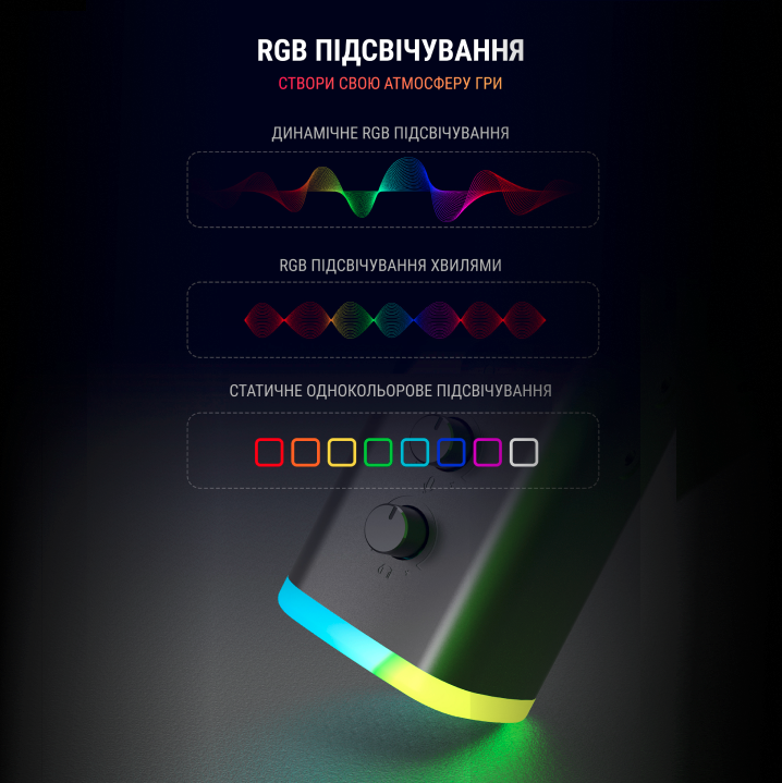 Мікрофон динамічний Fifine AM8 USB XLR RGB - фото 5 Мікрофон динамічний Fifine AM8 USB XLR RGB - фото 5