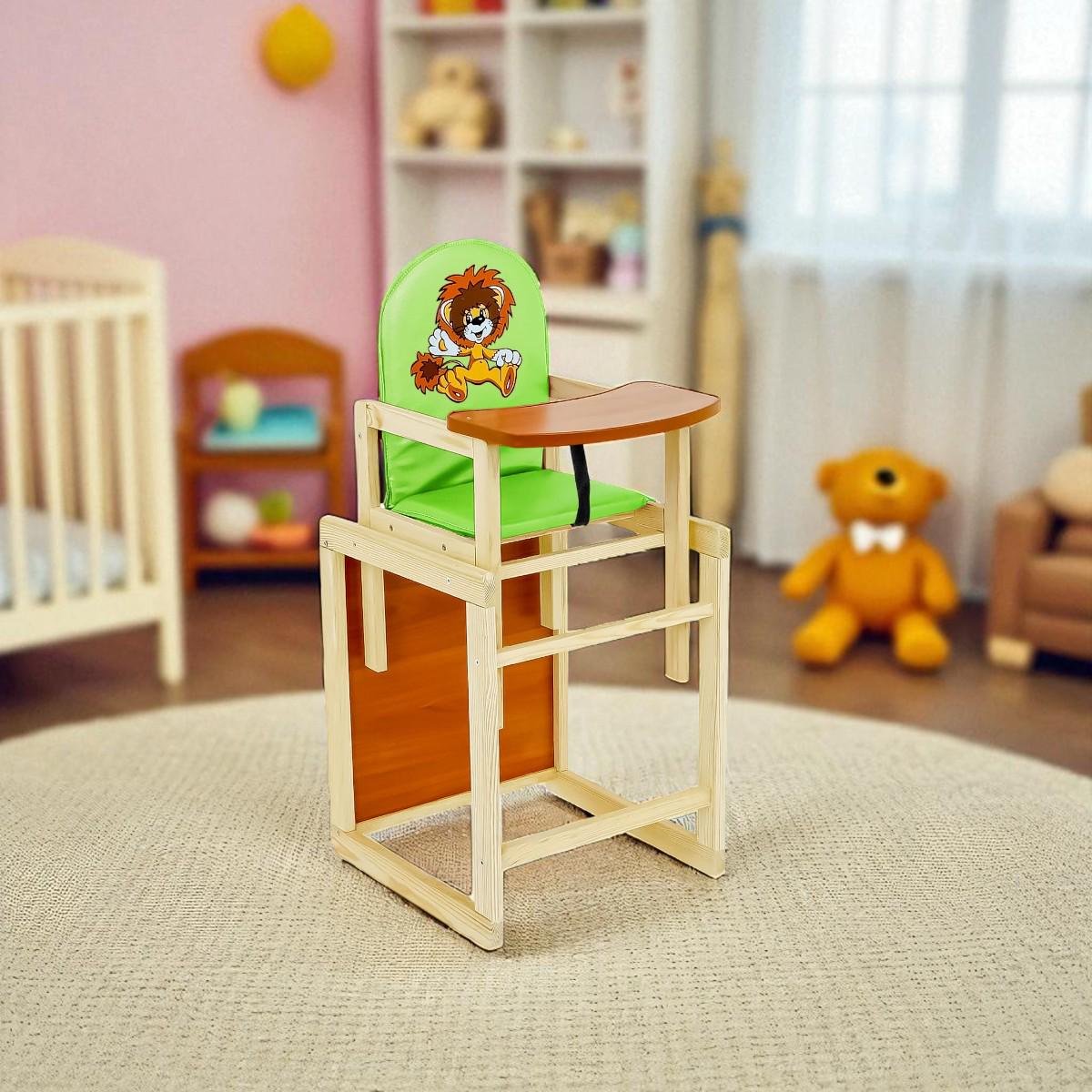 Стульчик для кормления Мася Лев Салатовый (№2064) - фото 3 Стульчик для кормления Мася Лев Салатовый (№2064) - фото 3
